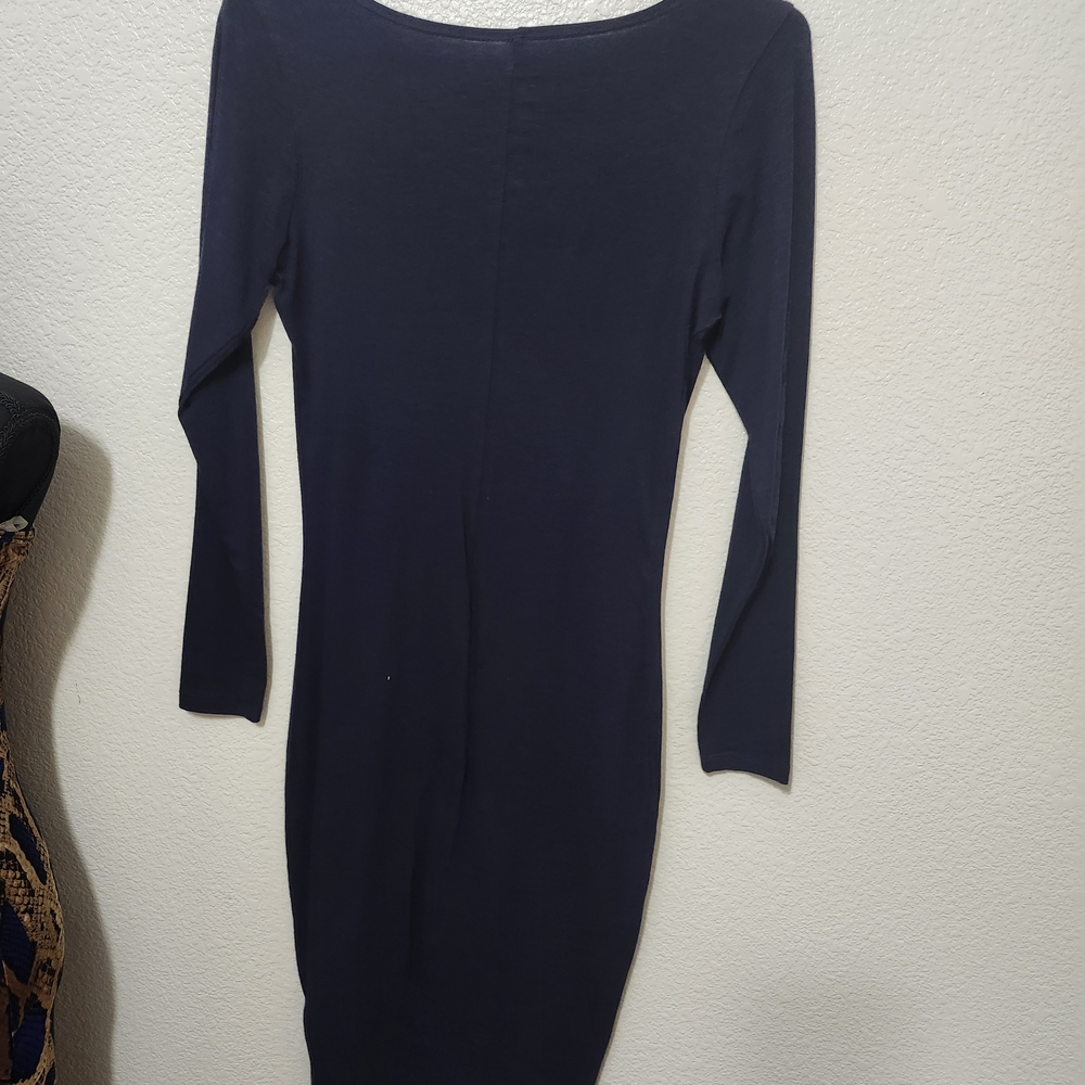 Chic Long Sleeve Black Dress